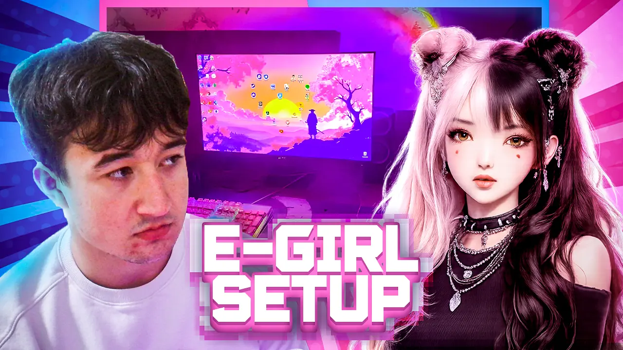 E-Girl — Gaming epizoda — thumbnaili projekat dizajnera Đaša